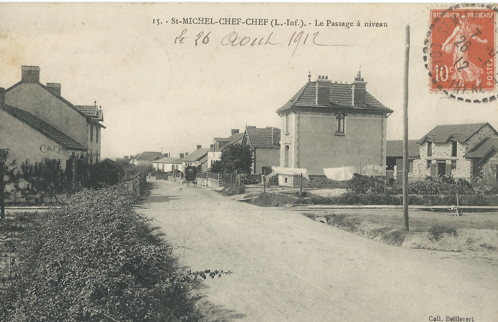 Le passage à niveau du Redois en 1912